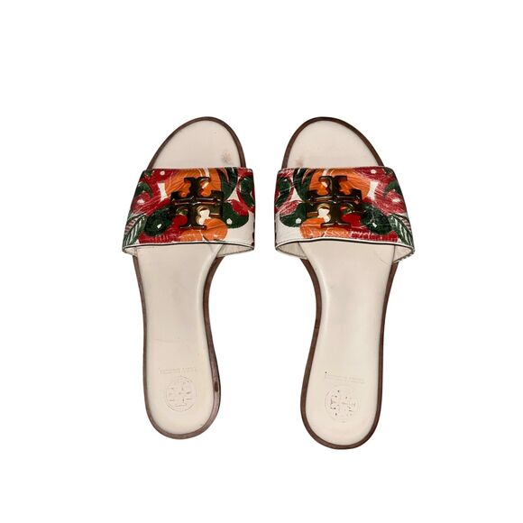 Tory Burch Women's Leather Upper & Lining Summer Sandals Size 7 Cherry